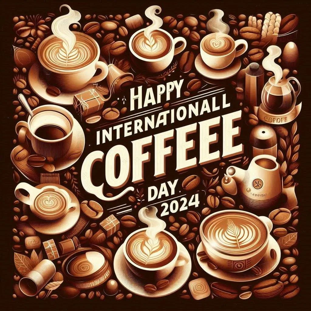 Free Coffee Day Themed Illustrations For 2024 - Royalty Free Happy International Coffee Day Image | Pngmagic Free Download Free Coffee Day Themed Illustrations For 2024 - High Quality Happy International Coffee Day Background