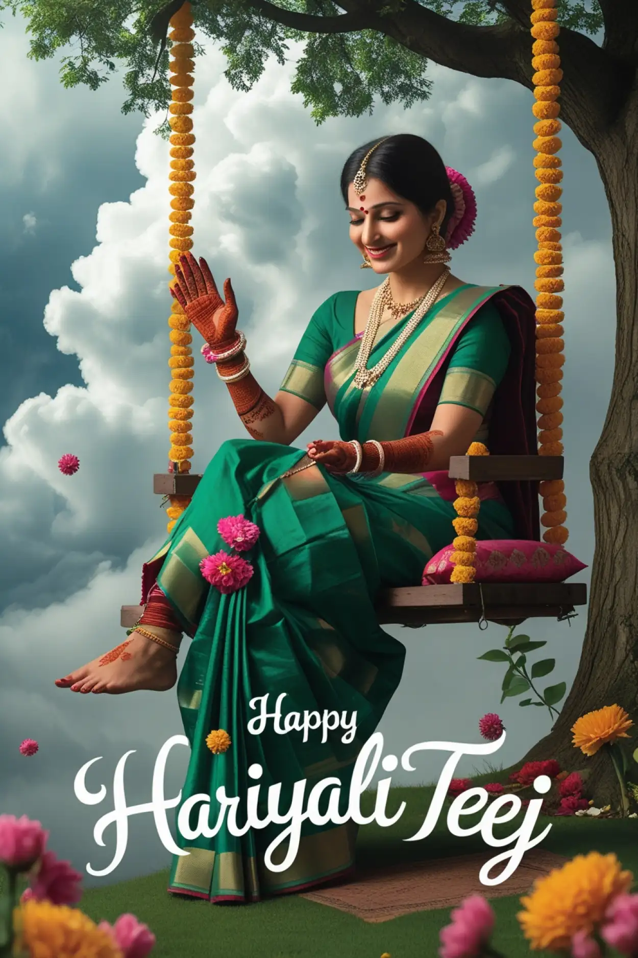 Free Download Free Download Happy Hariyali Teej Wishes Image - High Quality Happy Hariyali Teej Background