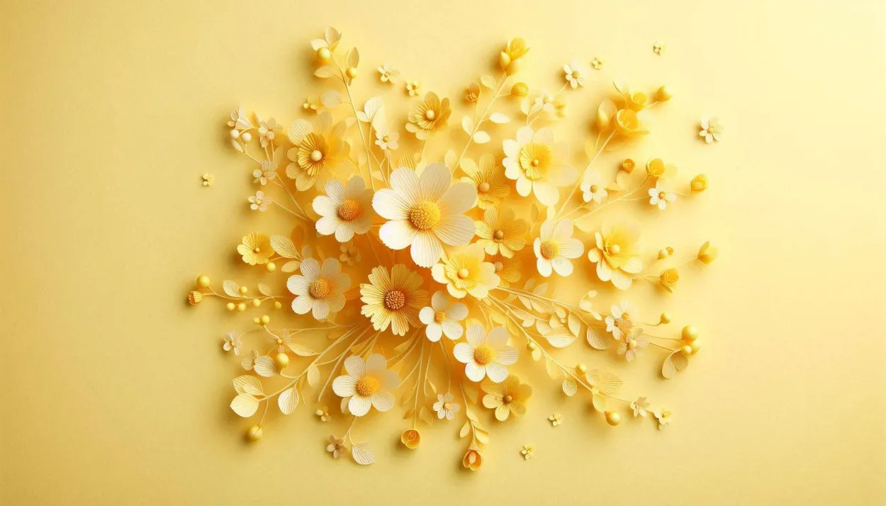 Free Download Free Download Light Yellow Background With Flower - High Quality Light Yellow Background Background