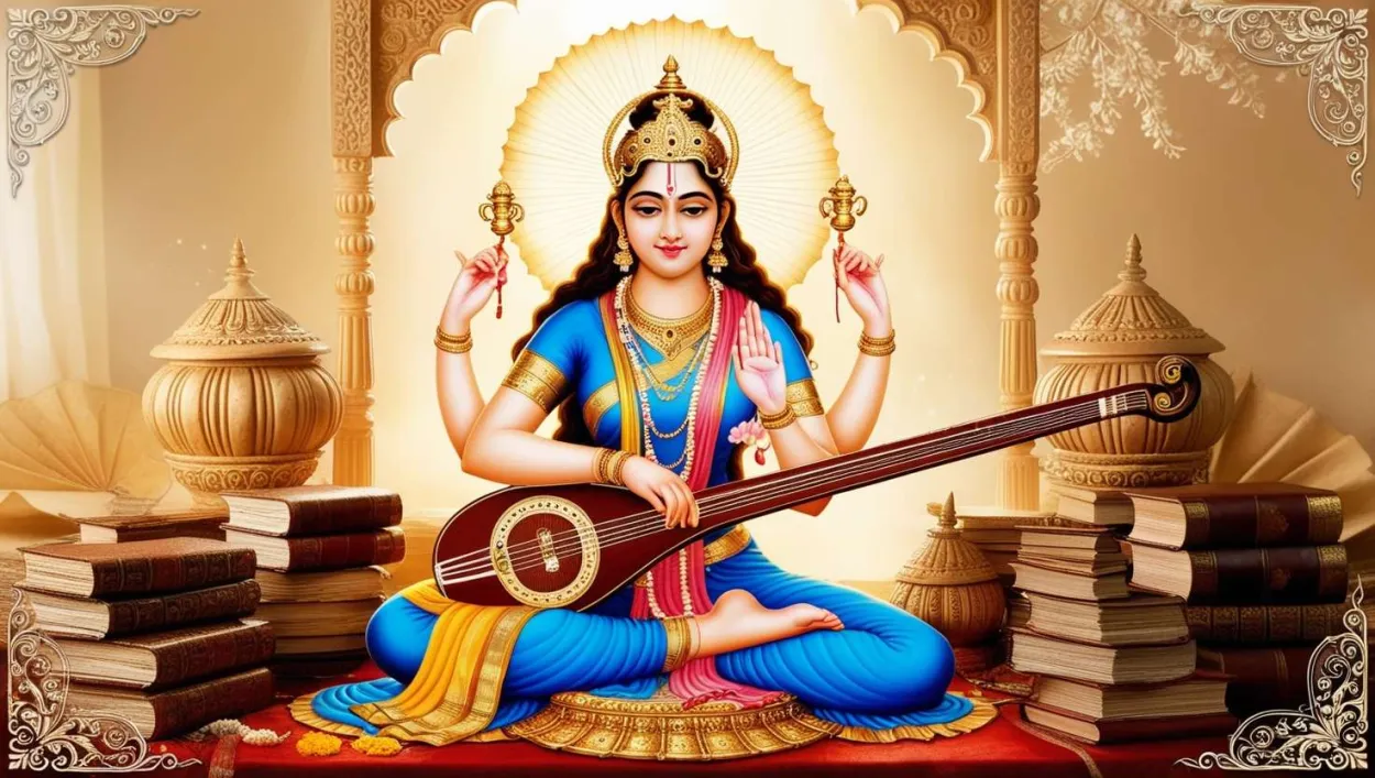 Free Download Free Hd Saraswati Puja Wallpaper For Laptops - High Quality Saraswati Puja Wallpapers Background