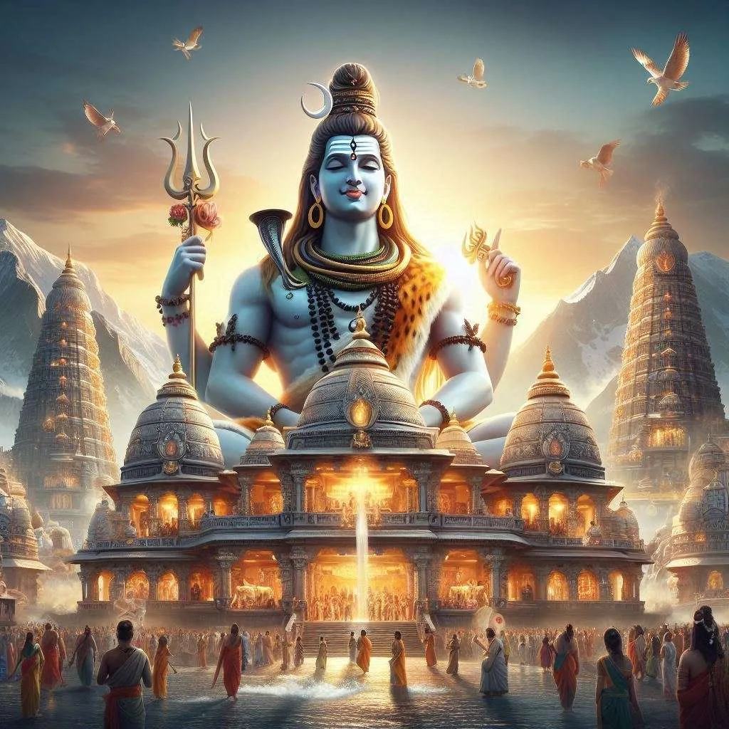 Free Download Free Lord Shiva With Temple Images For Digital Artwork - High Quality Lord Shiva, Shiv, Snakar, Bhole Nath Background