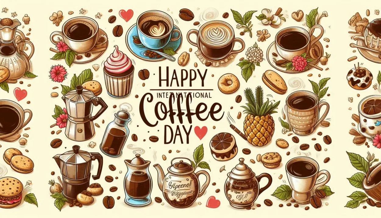 Free Printable Images For Happy International Coffee Day 2024 - Royalty Free Happy International Coffee Day Image | Pngmagic Free Download Free Printable Images For Happy International Coffee Day 2024 - High Quality Happy International Coffee Day Background