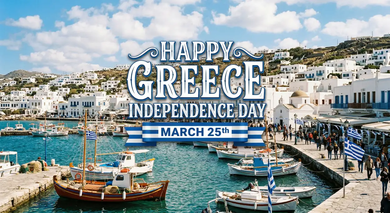Free Download Free Social Media Templates Greek Independence Day - High Quality Happy Greece Independence Day 2026 Image