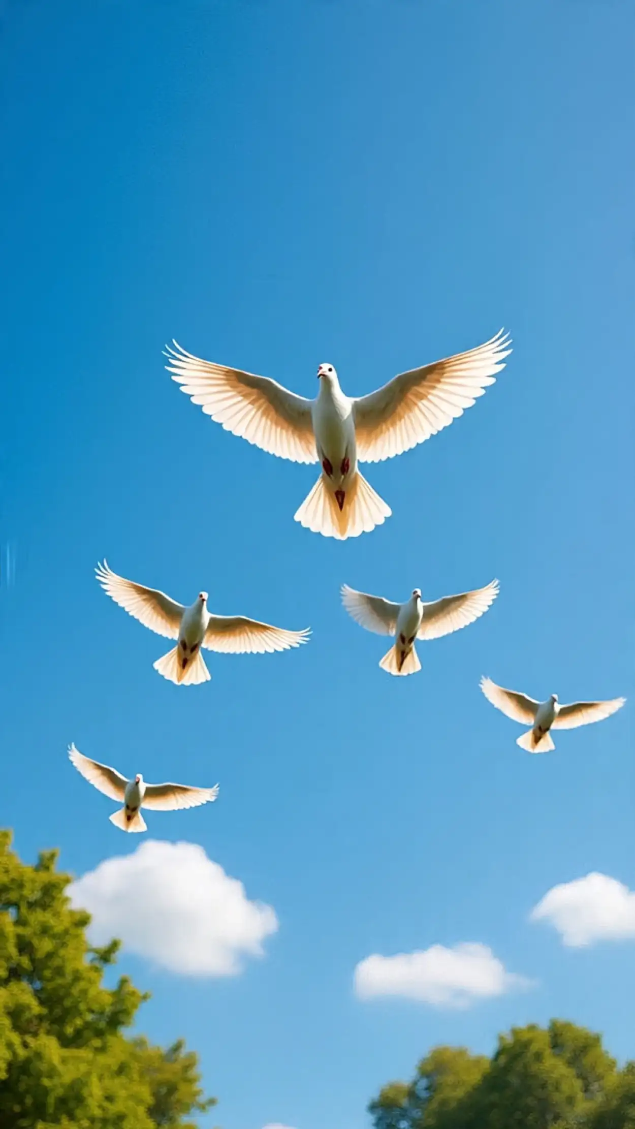 Free Download Free Stock White Dove Flying In Blue Sky Image - High Quality White Dove Flying Background