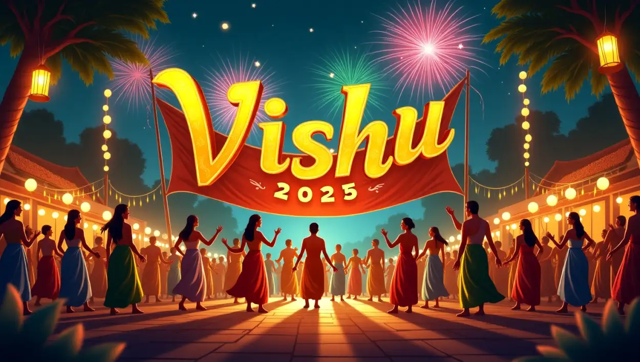Free Download Free Vishu 2025 Background For Editing - High Quality Happy Vishu 2025 Background