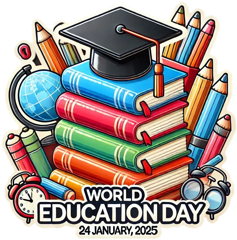 Free Download Free World Education Day 2025 Png Graphics For Projects - High Quality World Education Day Png PNG Image