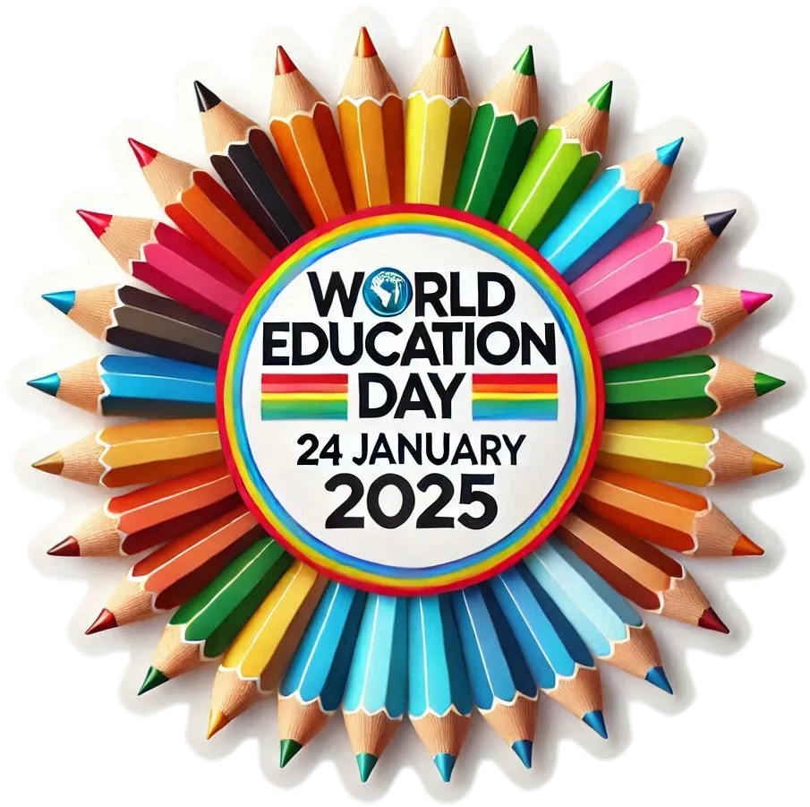 Free Download Free World Education Day 2025 Png Graphics - High Quality World Education Day PNG PNG Image