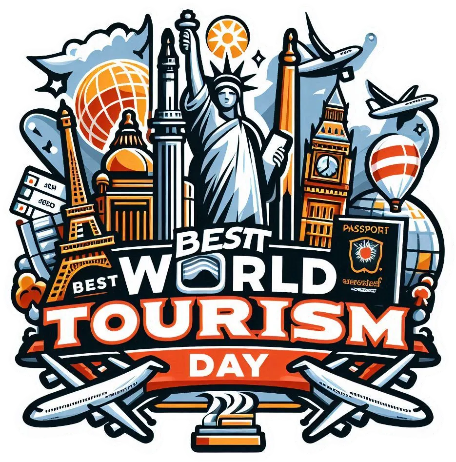 Free Download Free World Tourism Day 2024 Travel Logo Png For Blogs - High Quality World Tourism Day PNG Image