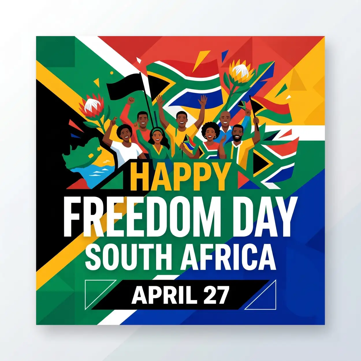 Free Download Freedom Day South Africa 2026 Poster Slogans Captions Text - High Quality Happy Freedom Day South Africa Wishes 2026 Image