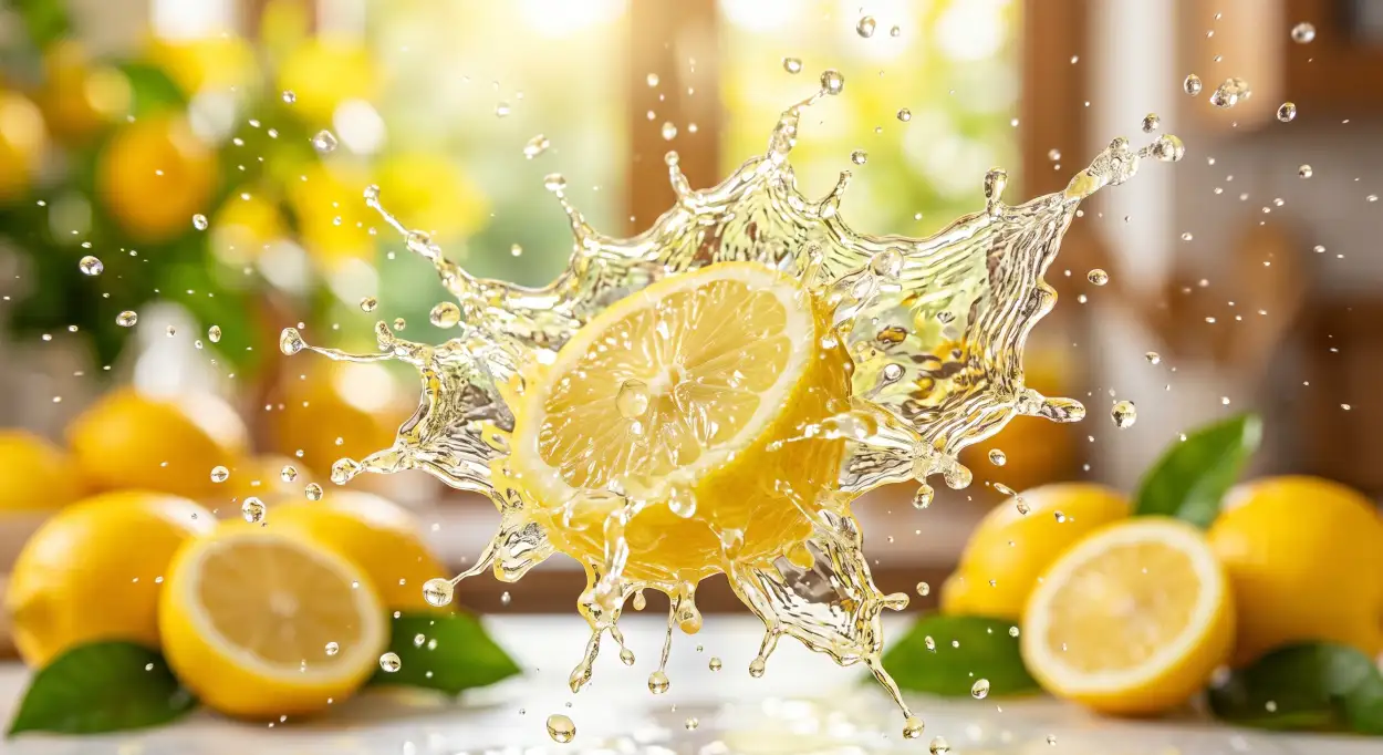 Free Download Fresh Lemon Juice Splash Background Hd - High Quality Lemon Juice Background Background Image