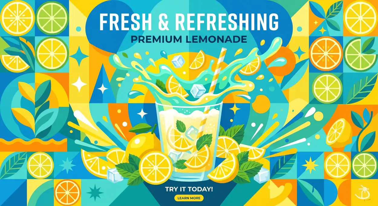 Free Download Fresh Lemonade Drink Background Design - High Quality Lemon Juice Background Background Image