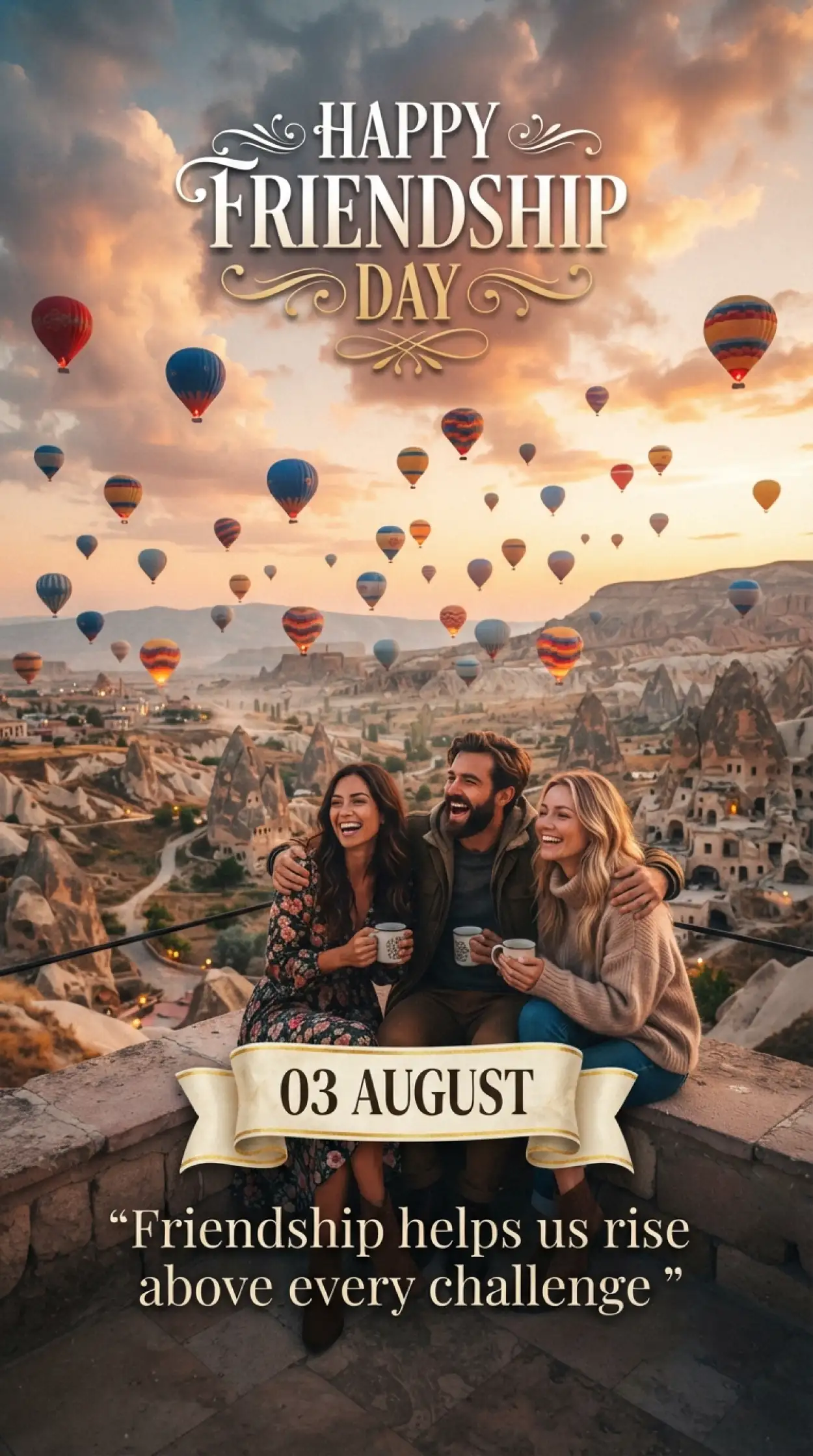 Free Download Friendship Day 2026 Aesthetic Phone Wallpaper For Social Media - High Quality Happy Friendship Day 2026 Image