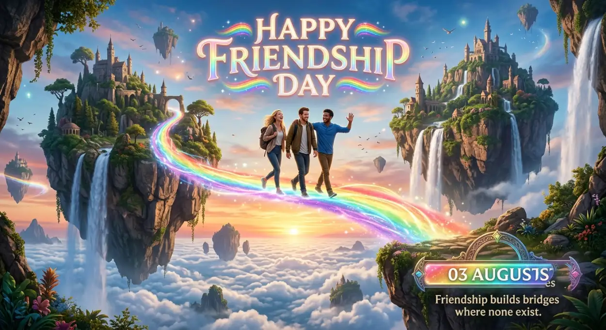 Free Download Friendship Day 2026 Background - High Quality Happy Friendship Day 2026 Background Image