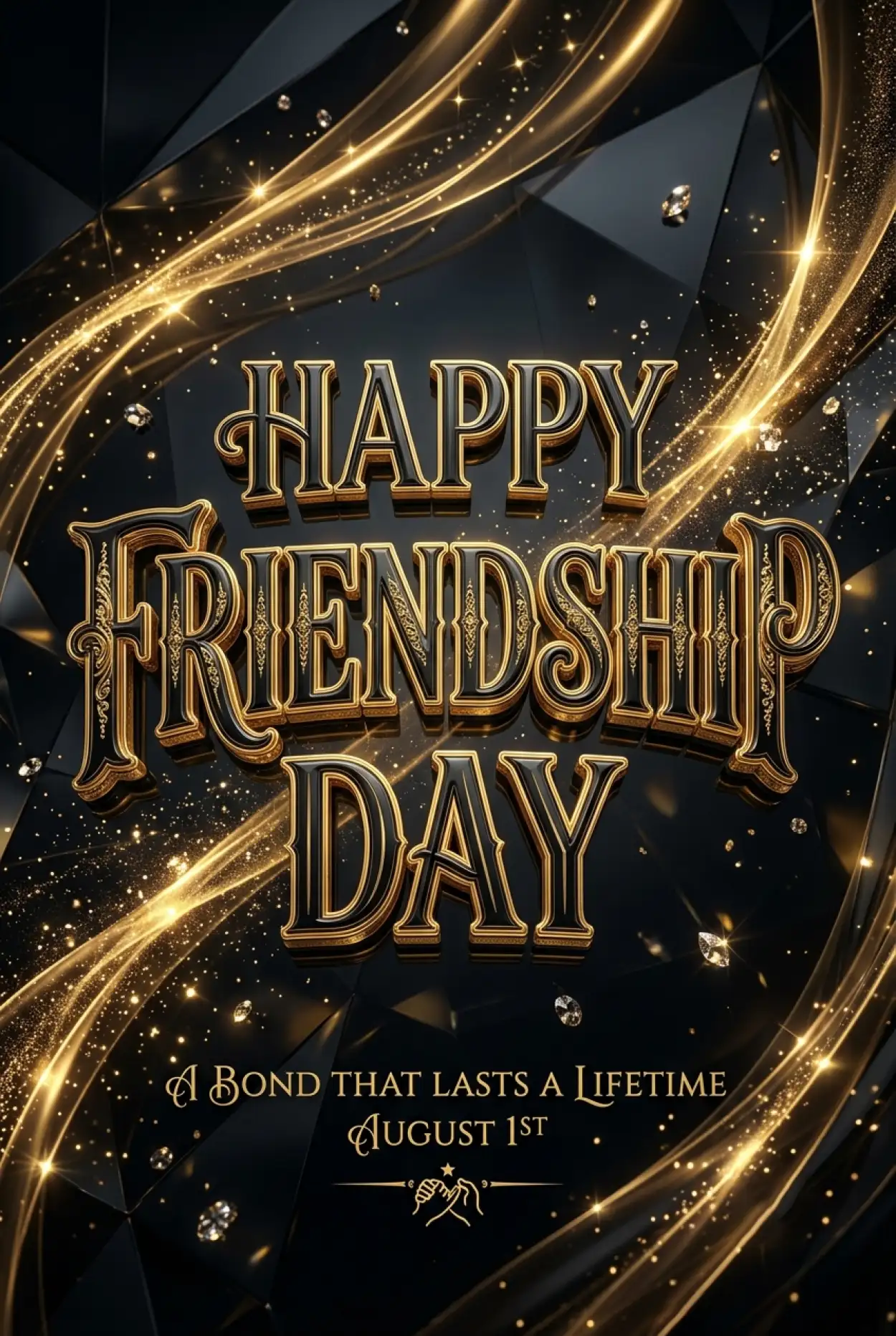 Free Download Friendship Day 2026 Badge Design - High Quality Happy Friendship Day 2026 Image