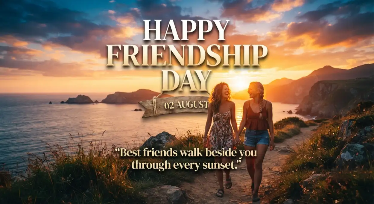 Free Download Friendship Day 2026 Best Friend Quotes - High Quality Happy Friendship Day 2026 Image