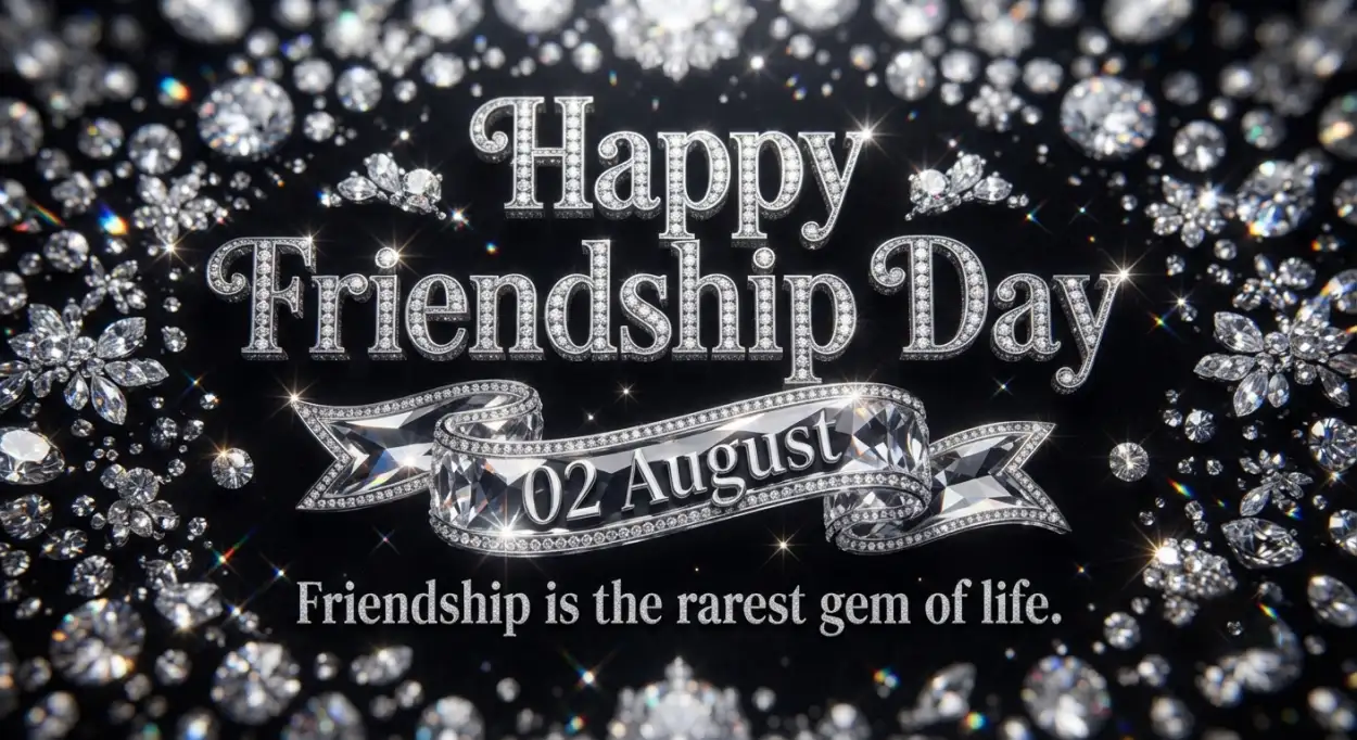 Free Download Friendship Day 2026 Calligraphy Text - High Quality Happy Friendship Day 2026 Image