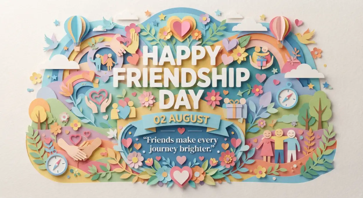 Free Download Friendship Day 2026 Invitation Design - High Quality Happy Friendship Day 2026 Image