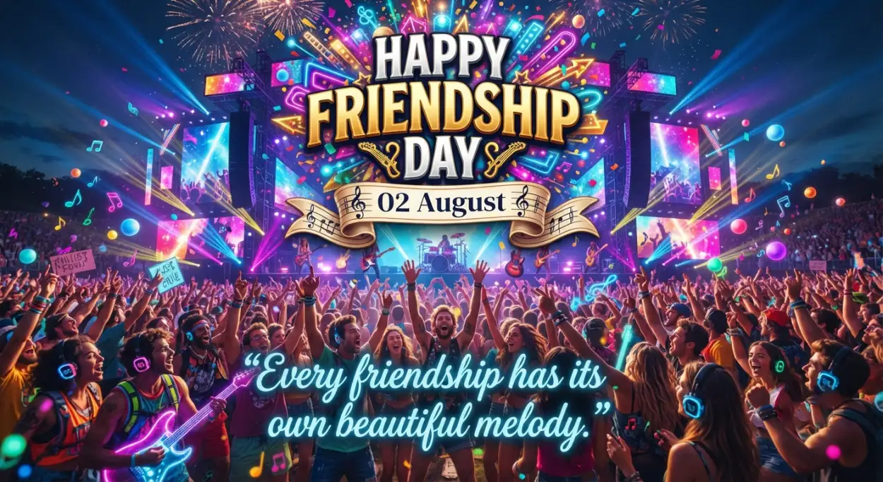 Free Download Friendship Day 2026 Party Banner - High Quality Happy Friendship Day 2026 Image