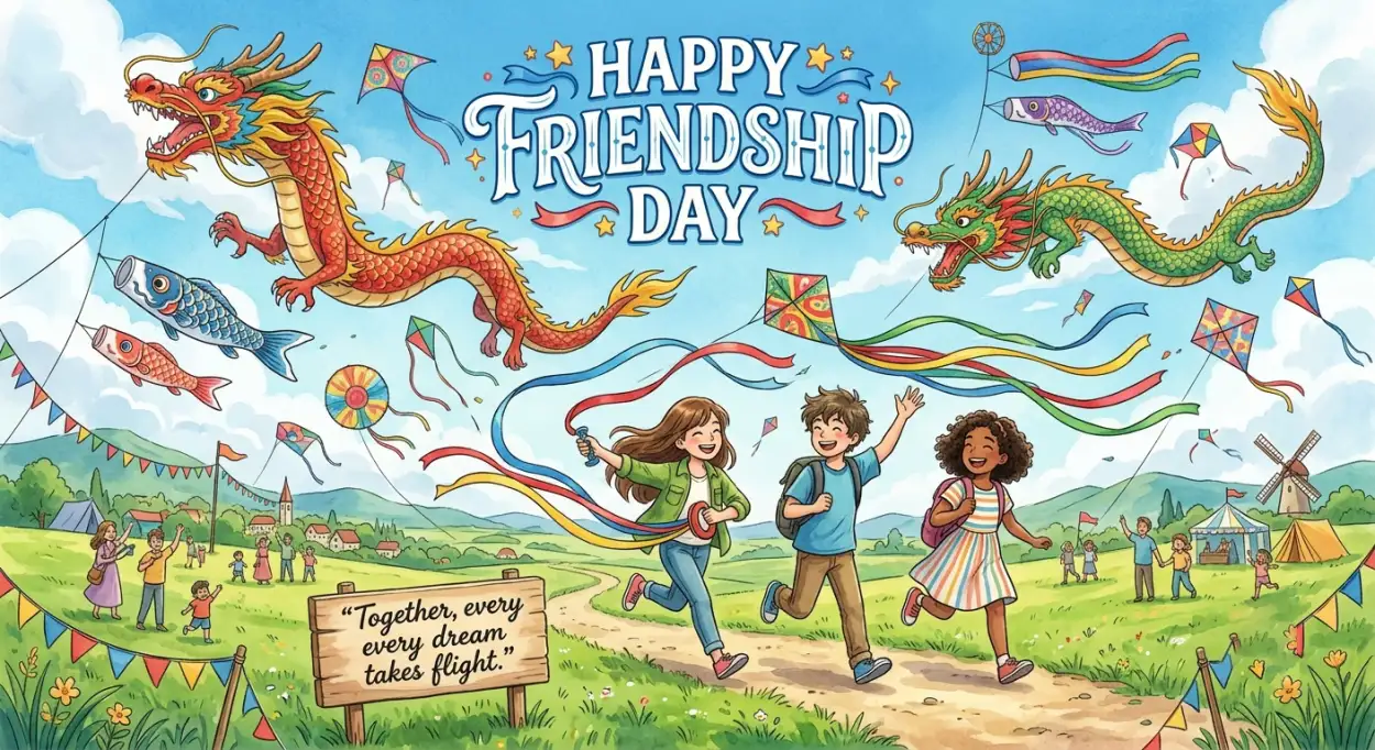 Free Download Friendship Day 2026 School Celebration - High Quality Happy Friendship Day 2026 Image