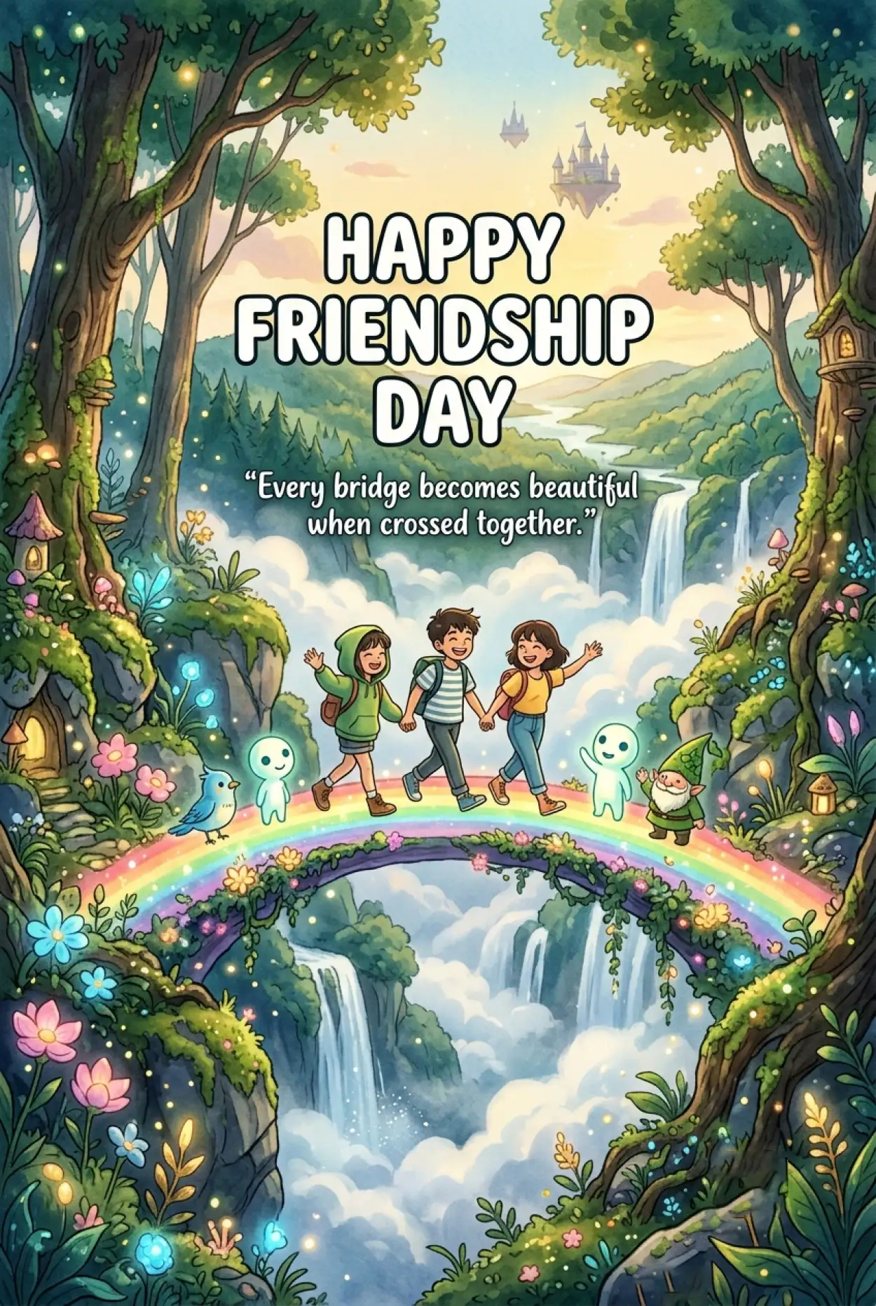 Free Download Friendship Day 2026 School Poster - High Quality Happy Friendship Day 2026 Image