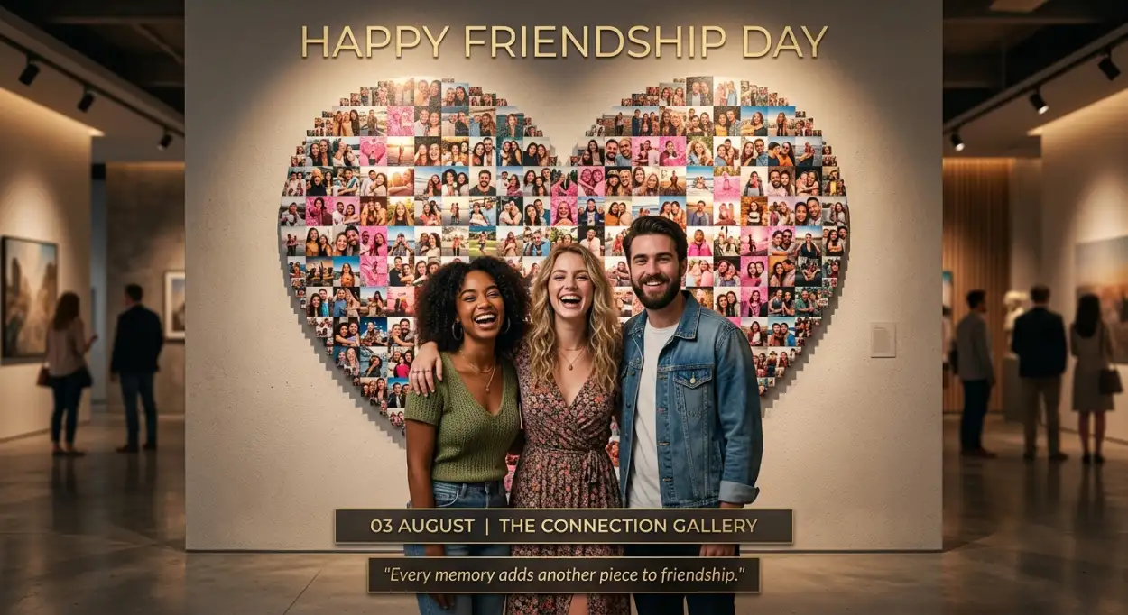 Free Download Friendship Day 2026 Selfie Frame - High Quality Happy Friendship Day 2026 Image