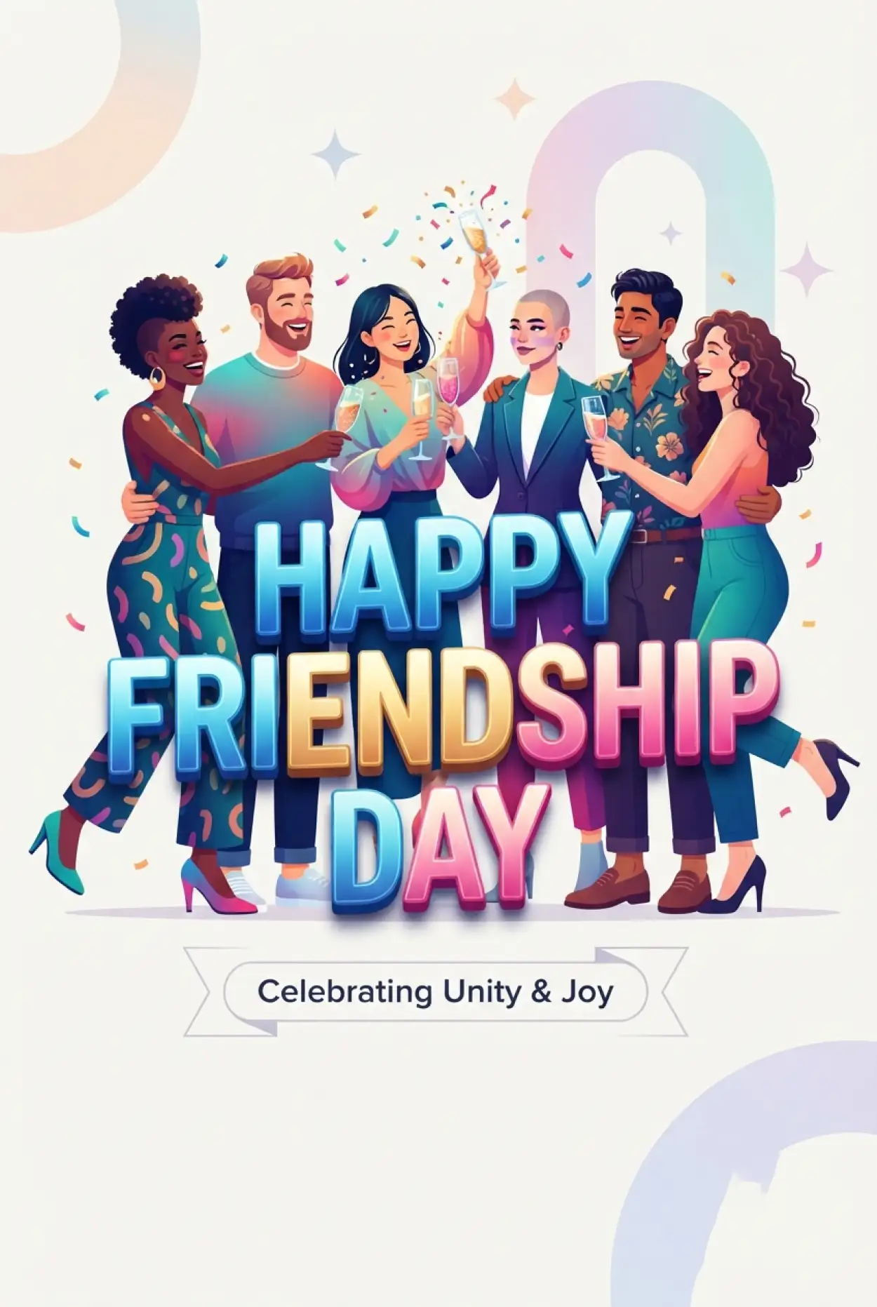 Free Download Friendship Day 2026 Vector Illustration - High Quality Happy Friendship Day 2026 Image