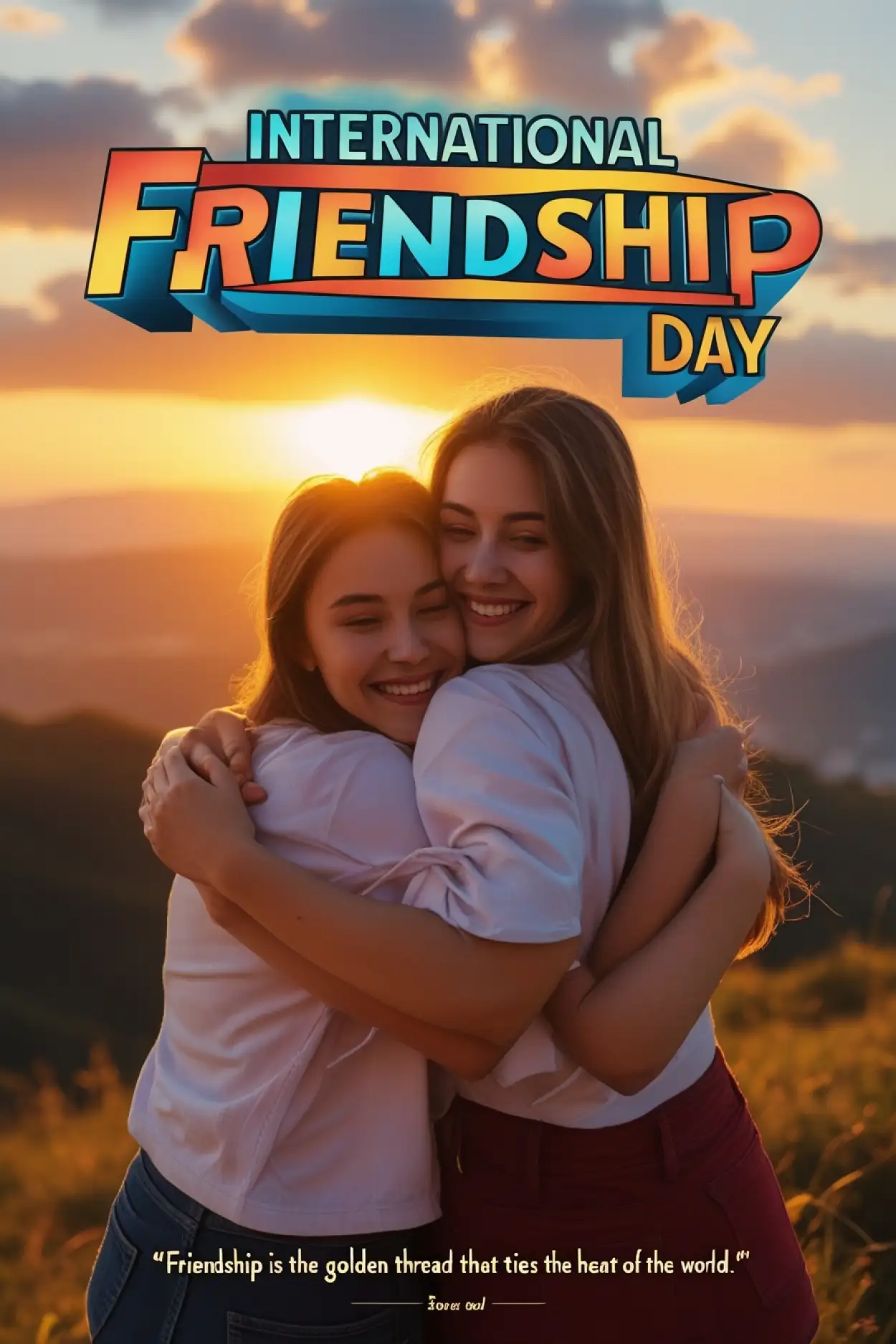 Free Download Friendship Day Drawing Images Download - High Quality International Friendship Day Background