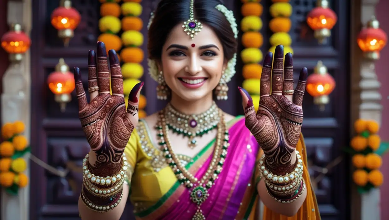 Free Download Full Hand Mehndi Design For Teej - High Quality Teej Mehndi Design Image