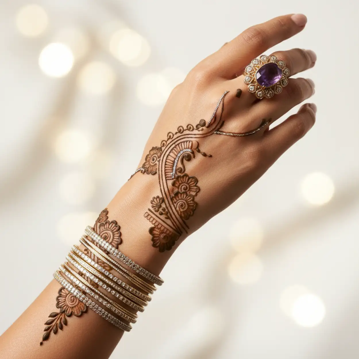 Free Download Full Hand Mehndi Design New Style - High Quality New Mehndi Design Image