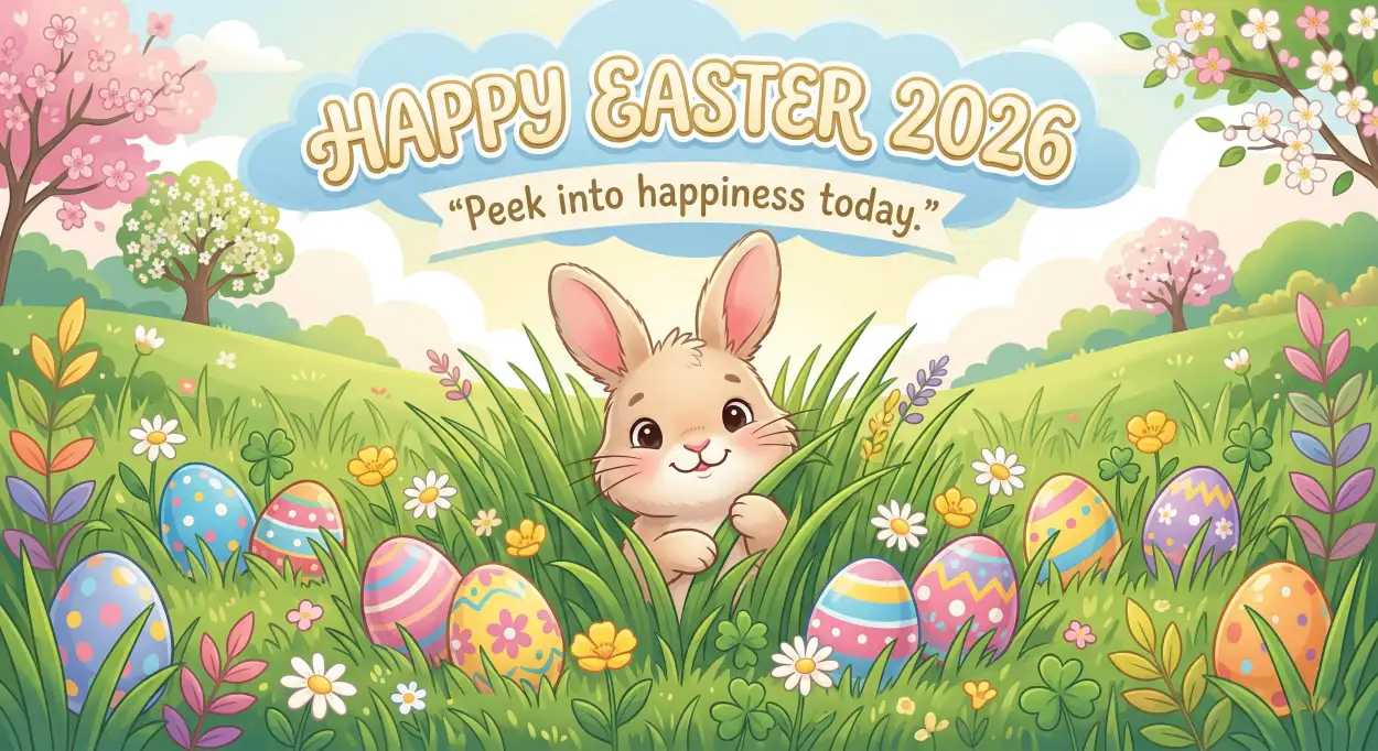 Free Download Funny Happy Easter 2026 Messages - High Quality Happy Easter 2026 Image