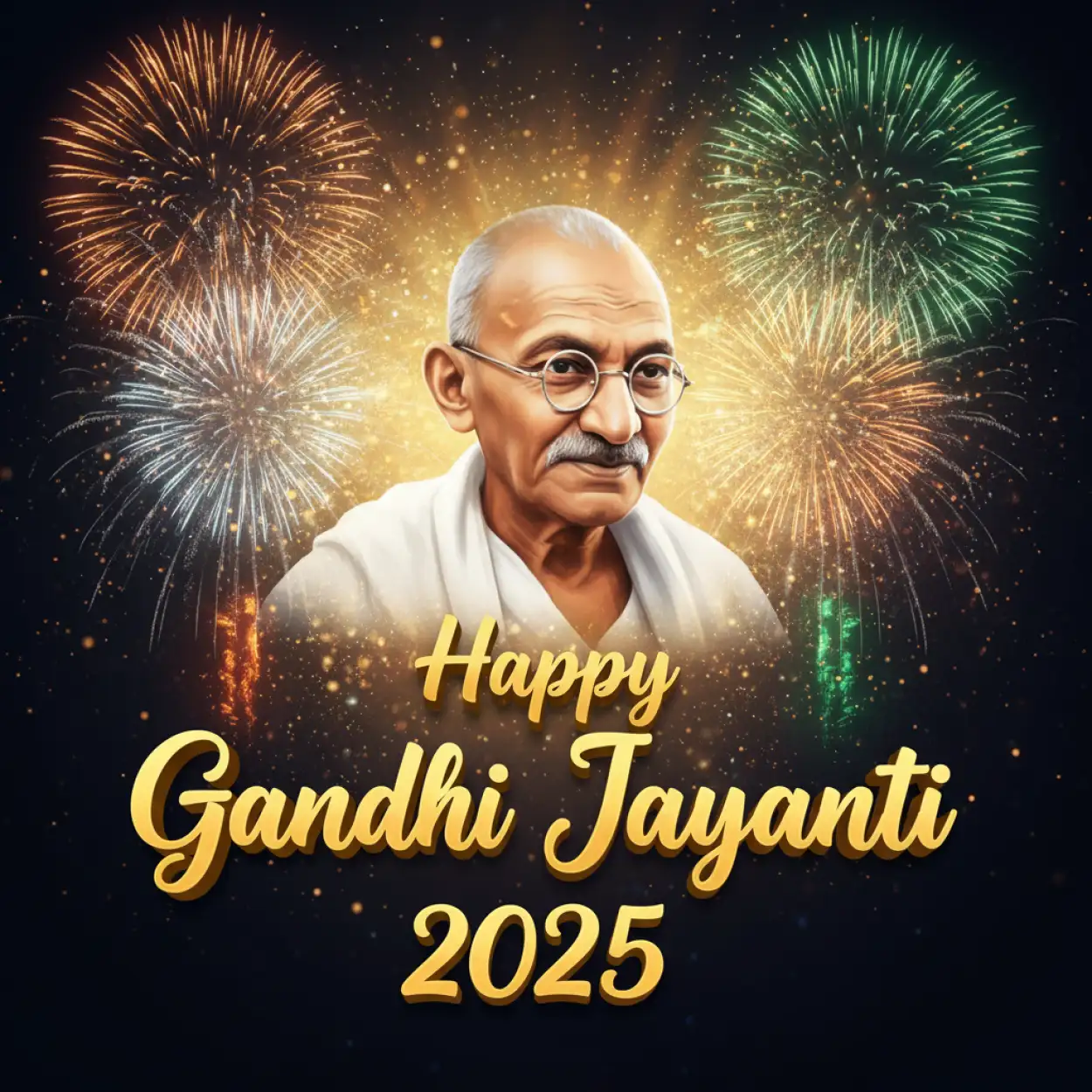 Free Download Gandhi Jayanti 2025 HD PNG Images Free - High Quality Happy Gandhi Jayanti 2025 PNG Image
