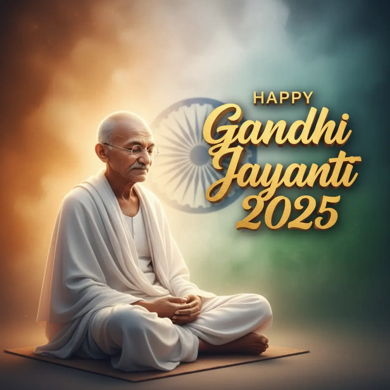 Free Download Gandhi Jayanti 2025 Slogan In Hindi For Students - High Quality Happy Gandhi Jayanti 2025 Background