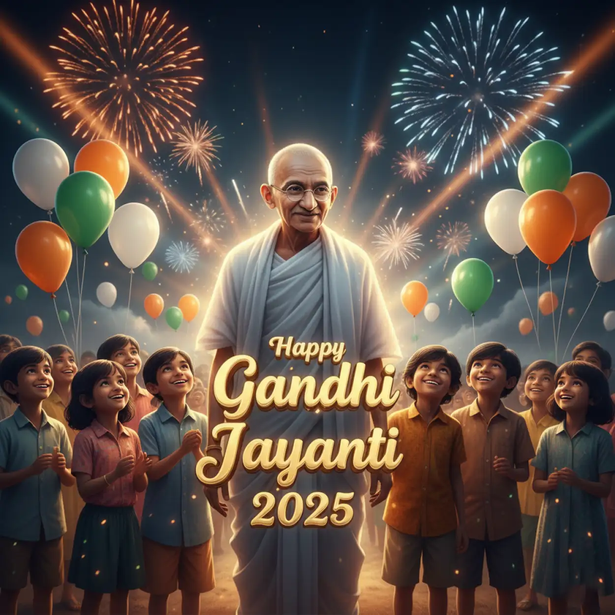 Free Download Gandhi Jayanti 2025 Slogans For Essay Writing - High Quality Happy Gandhi Jayanti 2025 Background