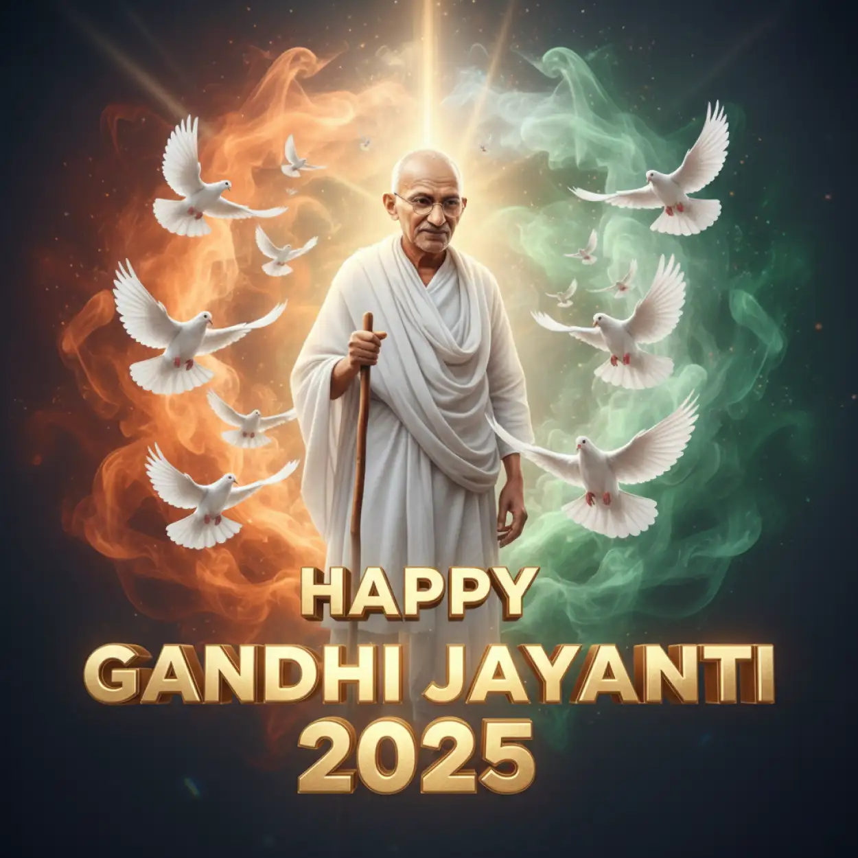 Free Download Gandhi Jayanti 2025 Wallpaper For Mobile - High Quality Happy Gandhi Jayanti 2025 Image