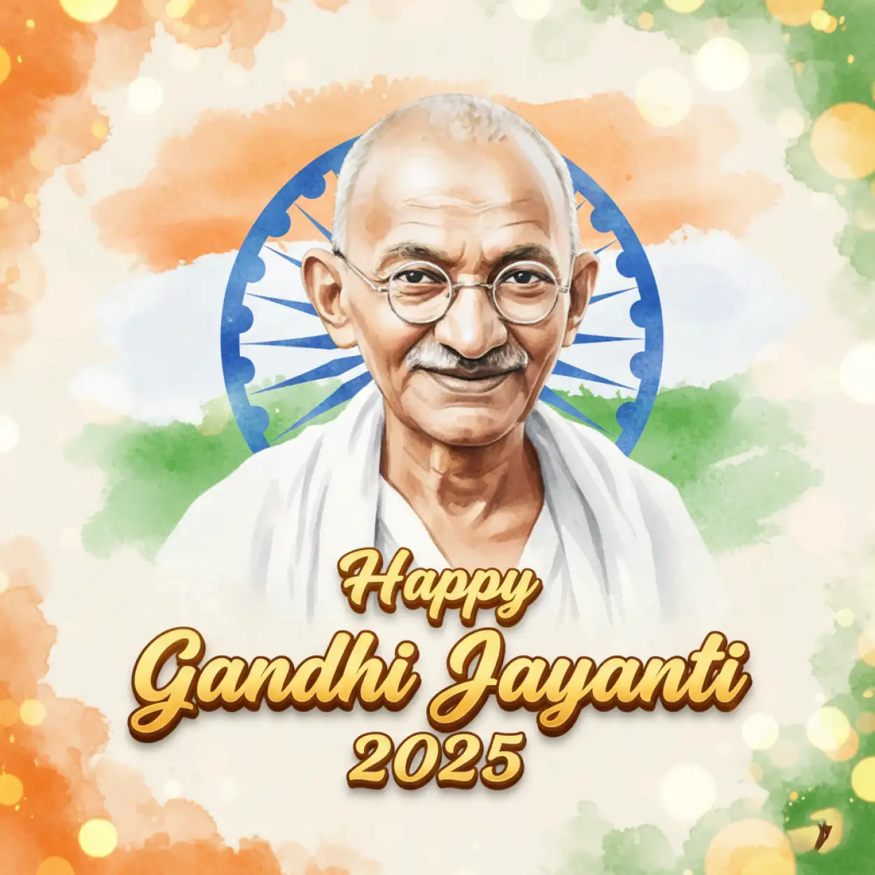 Free Download Gandhi Jayanti 2025 WhatsApp DP Images - High Quality Happy Gandhi Jayanti 2025 Background