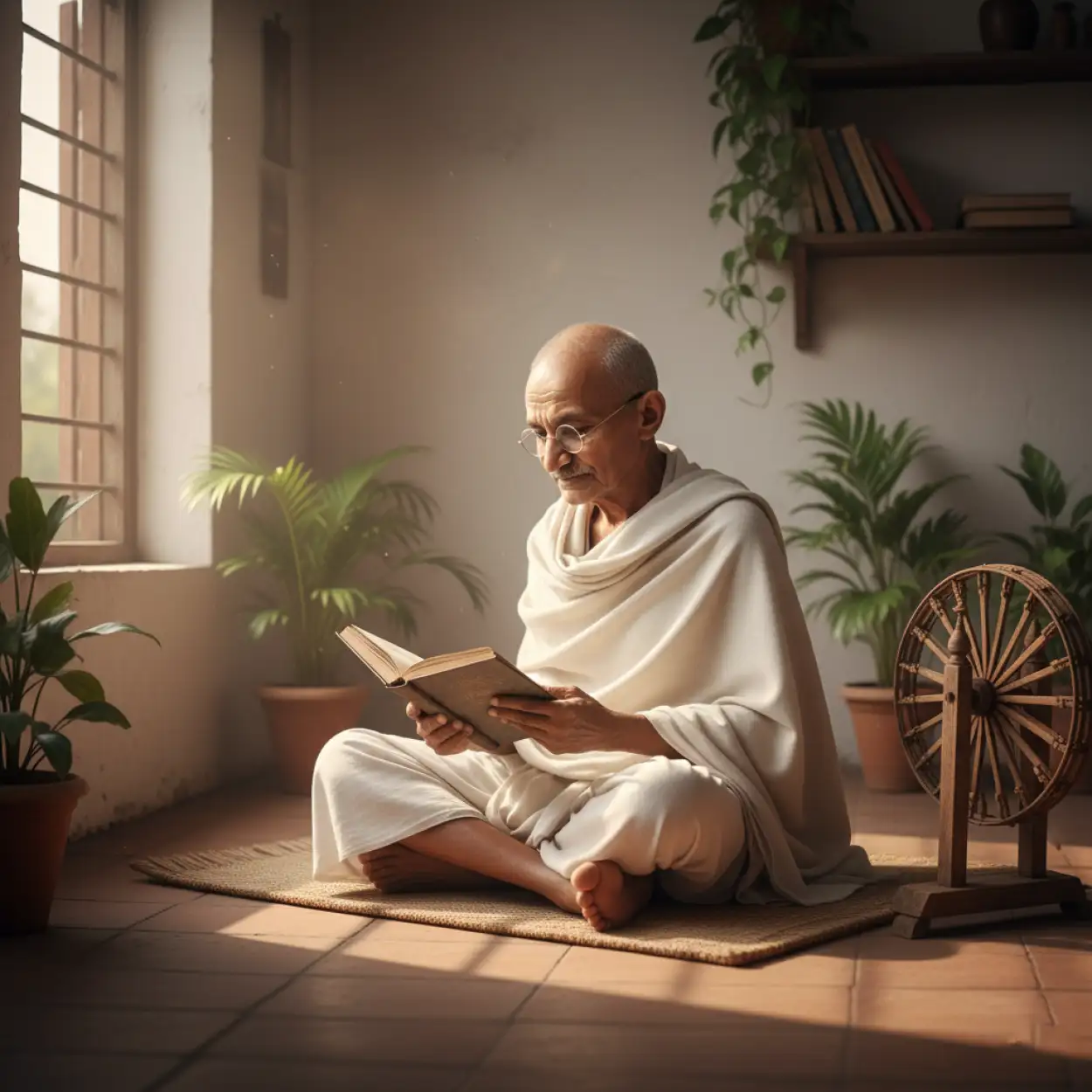 Free Download Gandhi Jayanti Background For Greeting Card Design - High Quality Mahatma Gandhi Background Background