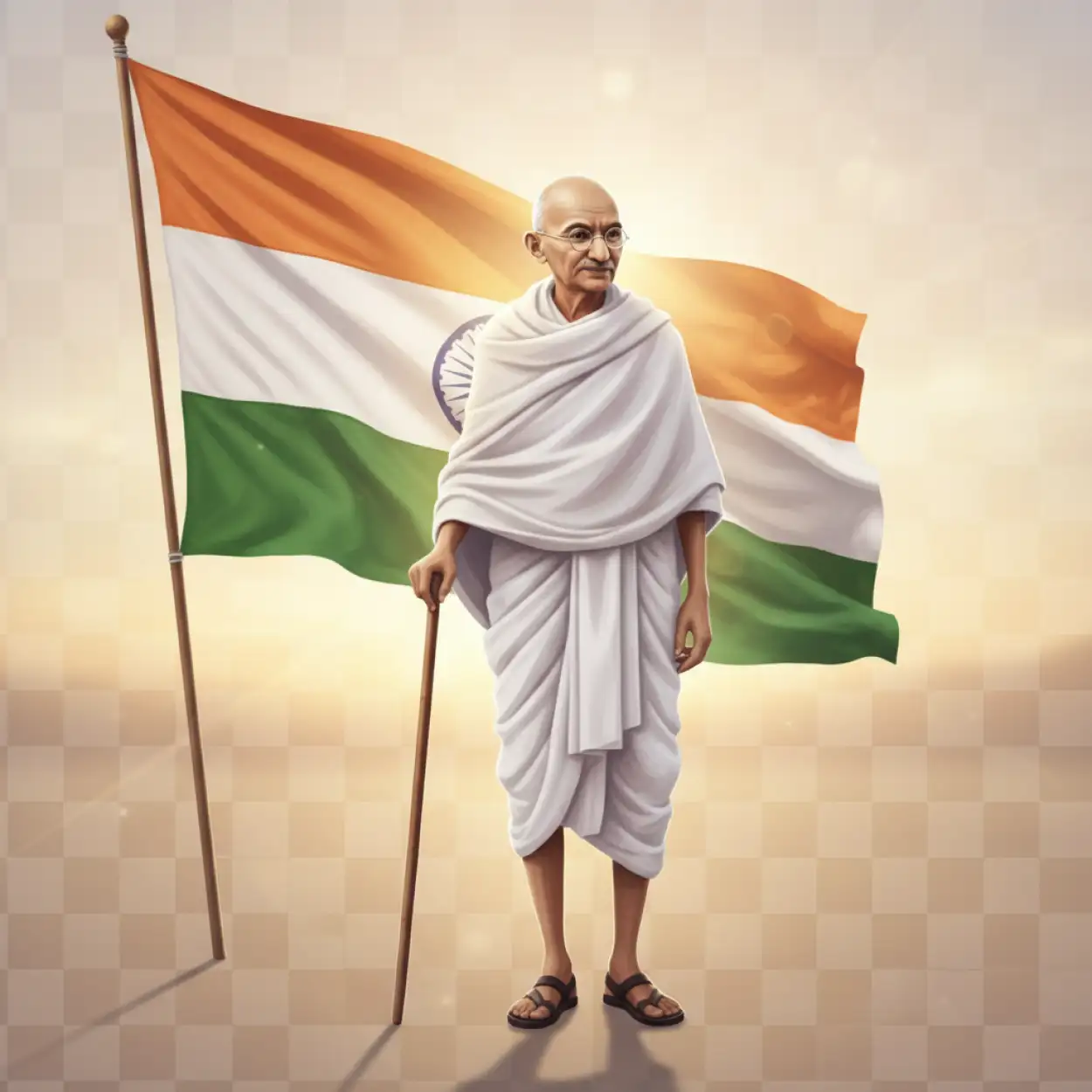 Free Download Gandhi Ji Png Image Transparent Background - High Quality Mahatma Gandhi Background PNG Image