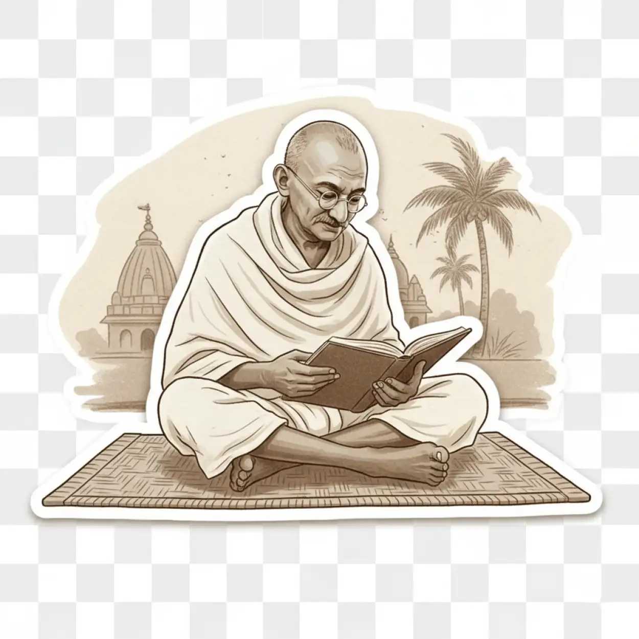Free Download Gandhi Ji Transparent Png Background Image - High Quality Mahatma Gandhi Background PNG Image