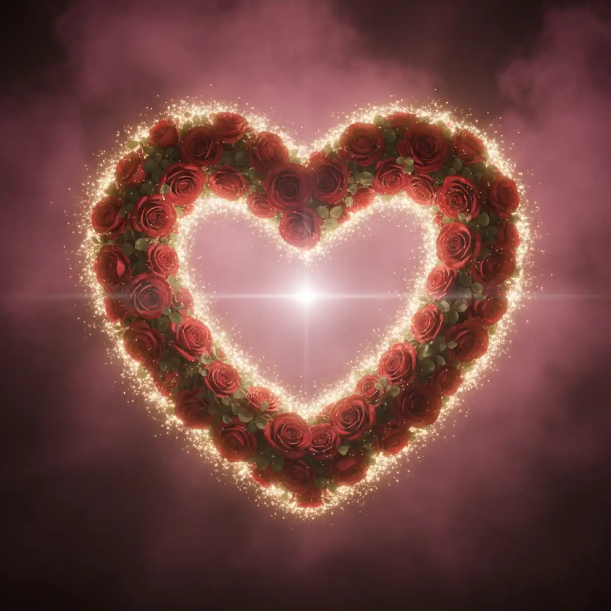 Free Download Glowing Heart Frame Valentines Day Background - High Quality Happy Valentines Day Background Hd Background