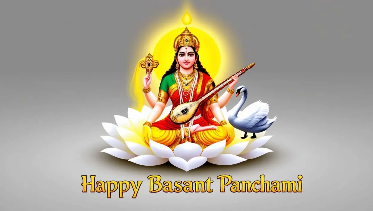 Goddess Saraswati & Spiritual Backgrounds - Royalty Free Yellow-themed Backgrounds For Basant Panchami Image | Pngmagic Free Download Goddess Saraswati & Spiritual Backgrounds - High Quality Yellow-themed Backgrounds For Basant Panchami Background
