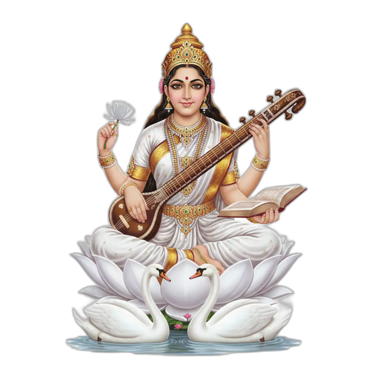 Goddess Saraswati Png Without Watermark For Commercial Use - Royalty Free Saraswati Png Image | Pngmagic Free Download Goddess Saraswati Png Without Watermark For Commercial Use - High Quality Saraswati Png PNG Image