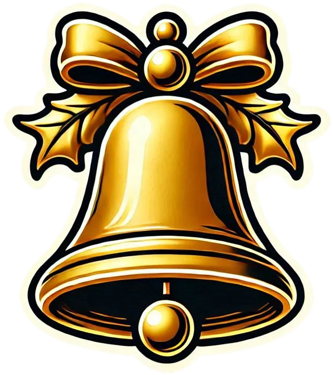 Gold Christmas Bell Png Free For Graphic Design - Royalty Free Christmas Bell Image | Pngmagic Free Download Gold Christmas Bell Png Free For Graphic Design - High Quality Christmas Bell PNG Image