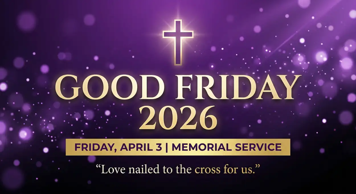 Free Download Good Friday Message Image Png - High Quality Good Friday 2026 Transparent PNG