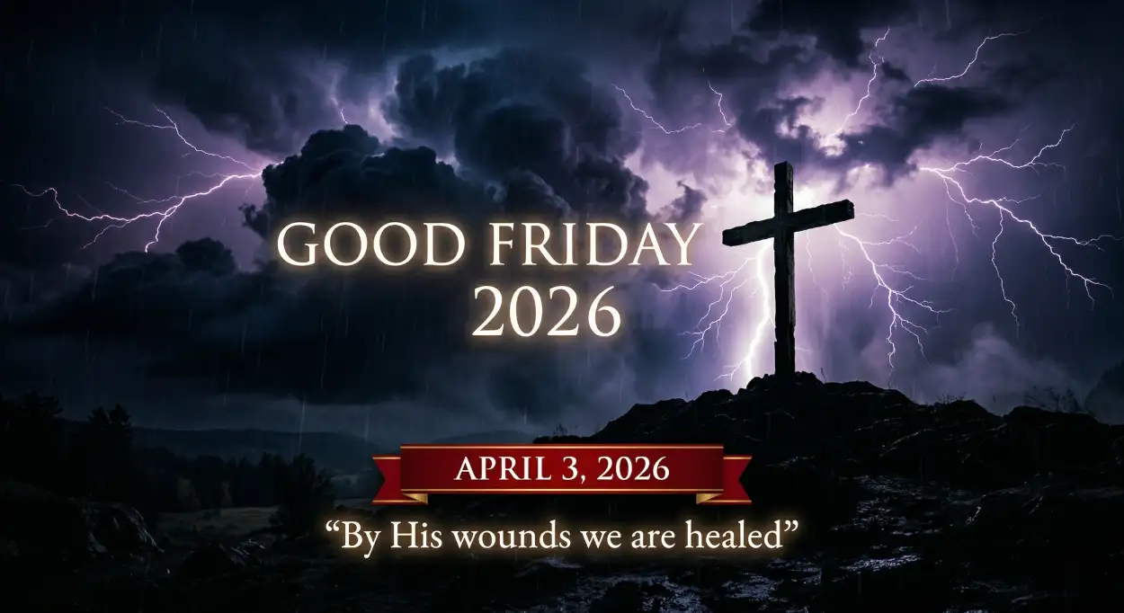 Free Download Good Friday Reels Cover Png Design - High Quality Good Friday 2026 Transparent PNG