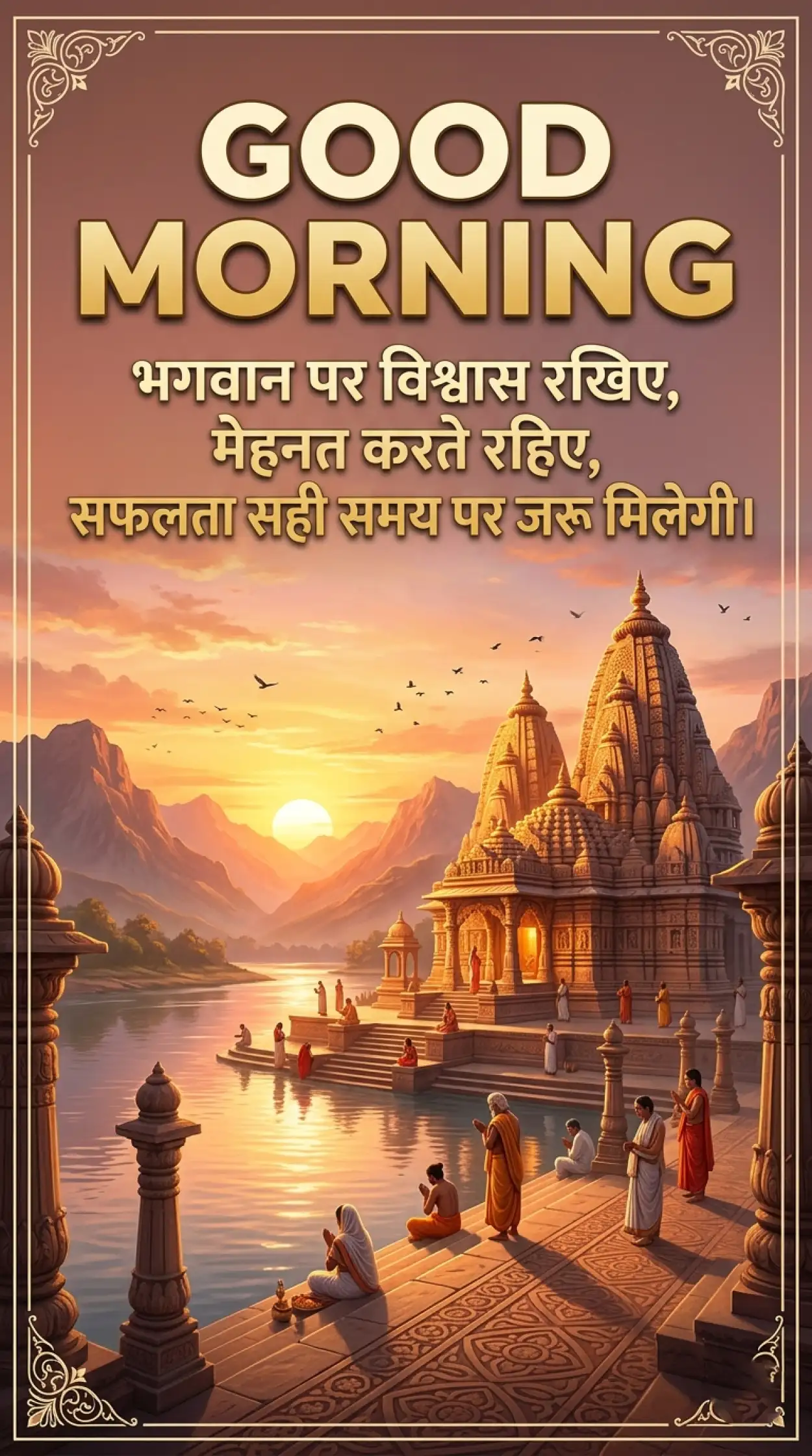 Free Download Good Morning Bhagavad Gita Quotes Hindi - High Quality Good Morning Motivational Quotes Hindi Image