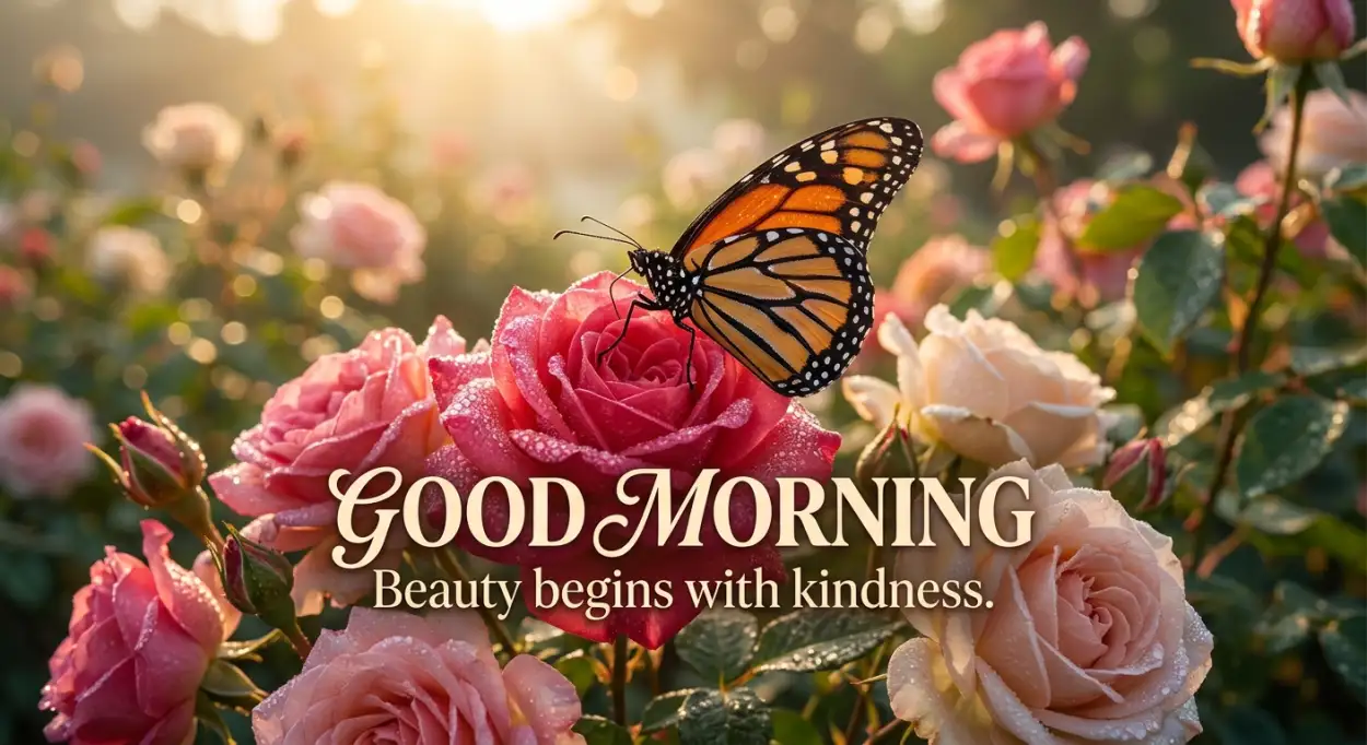 Free Download Good Morning Butterfly Flowers - High Quality Good Morning Nature Image