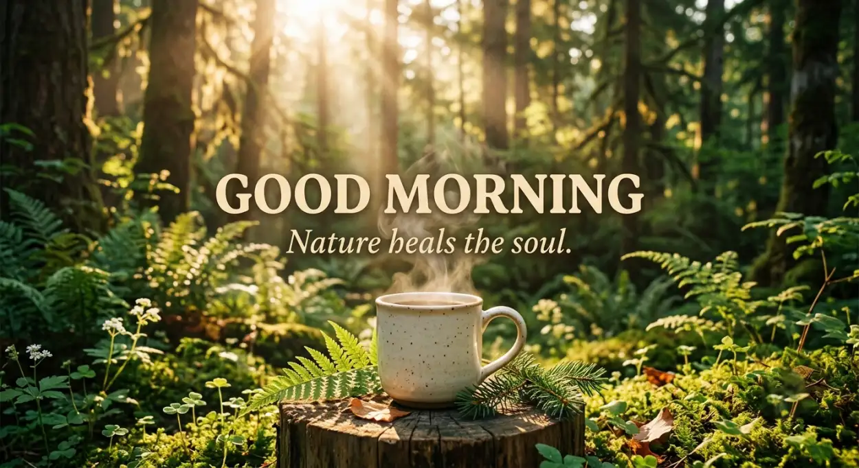 Free Download Good Morning Coffee With Nature - High Quality Good Morning Coffee Image