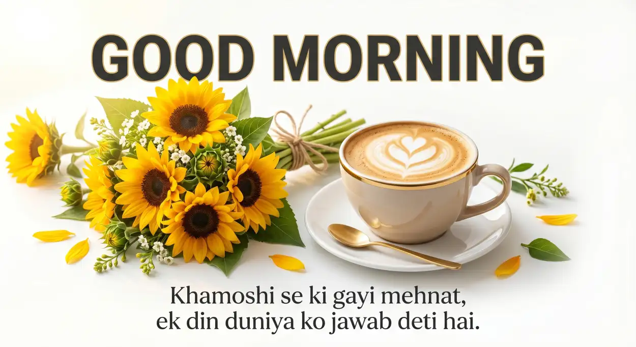 Free Download Good Morning Flowers And Coffee Cafe Style Image - High Quality Good Morning Flowers And Coffee Image