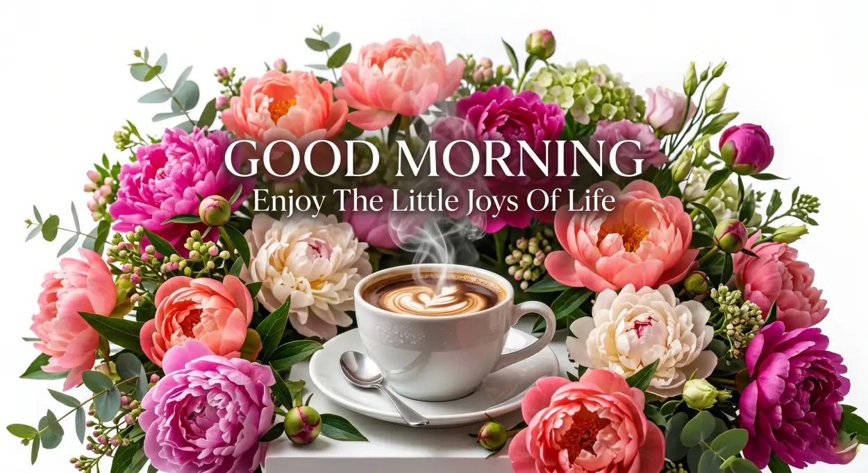 Free Download Good Morning Flowers And Coffee Saturday Greetings - High Quality Good Morning Flowers And Coffee Image