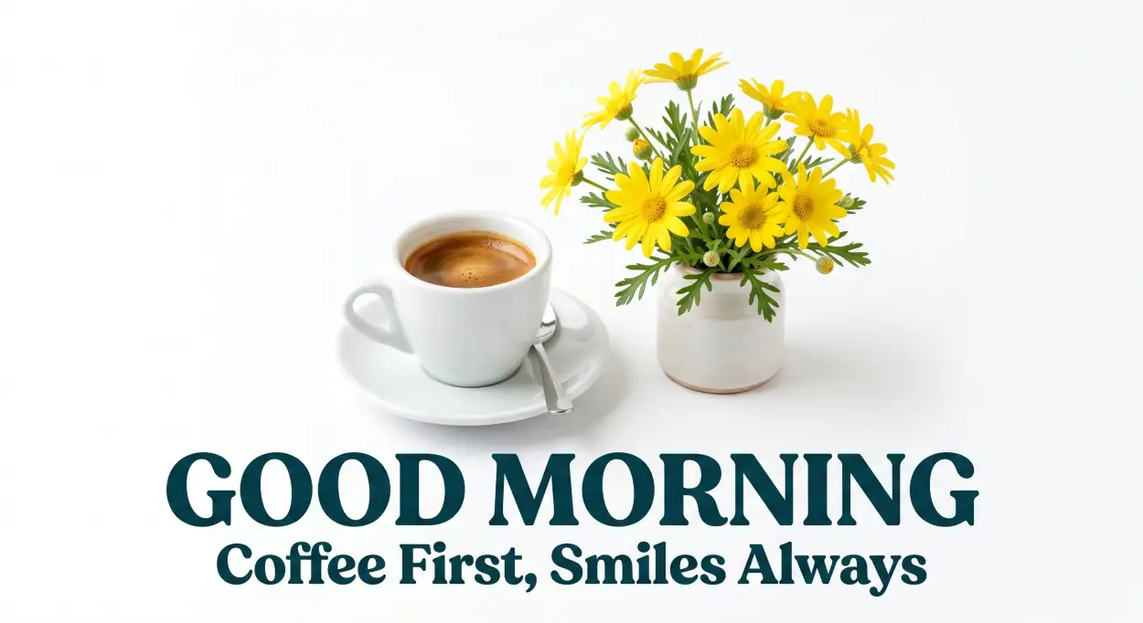Free Download Good Morning Flowers And Coffee Status Images - High Quality Good Morning Flowers And Coffee Image